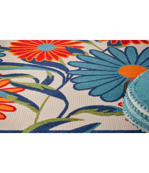 Nourison Aloha Multicolor Rug ALH33 5 ft. Square - Rugs Town Nourison Aloha Multicolor ALH33 5 ft. Square Rug