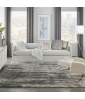 Nourison Luxurious Shag Charcoal Ivory Rug LXR02 7 ft. 10 in. X 9 ft. 10 in. Rect. - Rugs Town Nourison Luxurious Shag Charcoal Ivory LXR02 7 ft. 10 in. X 9 ft. 10 in. Rect. Rug