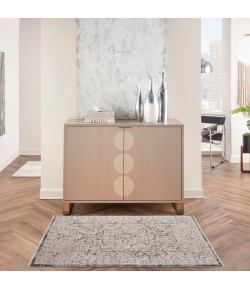 Nourison Nyle Ivory Charcoal NYE01 2 ft. 6 in. X 4 ft. 6 in. Rect. Rug Nourison Nyle Ivory Charcoal NYE01 2 ft. 6 in. X 4 ft. 6 in. Rect. Rug