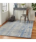 Nourison Symmetry Area Rug SMM04-Blue/Grey