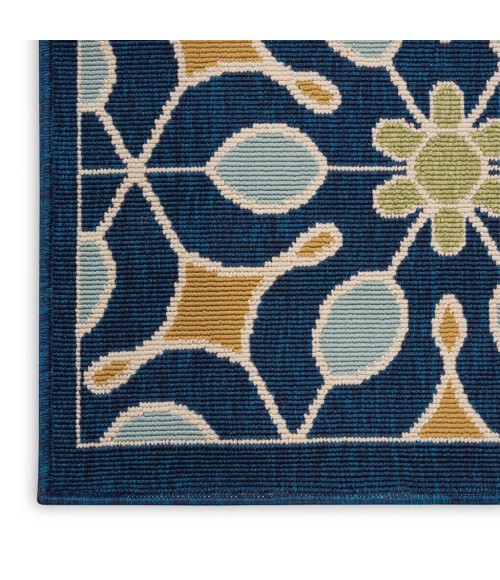 Nourison CARIBBEAN Area Rug Nourison Caribbean Square Area Rug CRB07-Navy