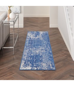 Nourison Whimsicle - Whs08 Blue Ivory Area Rug 2 ft. X 8 ft. Rectangle