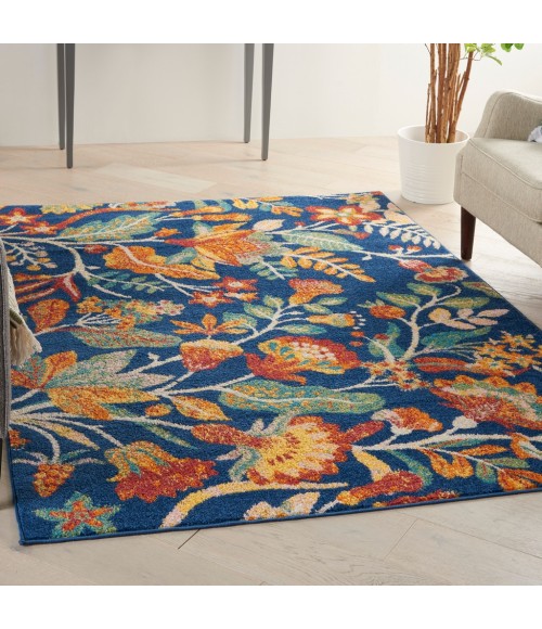 Nourison Allur Area Rug ALR09-Navy Multicolor