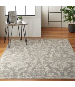 Nourison Jubilant - Jub09 Grey Area Rug 6 ft. X 9 ft. Rectangle