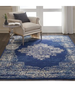 Nourison Grafix - Grf14 Navy Blue Area Rug 6 ft. X 9 ft. Rectangle