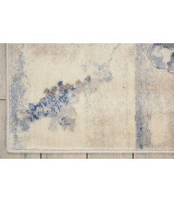 Nourison Somerset - St18 Ivory Blue Area Rug 2 ft. X 5 ft. 9 Rectangle