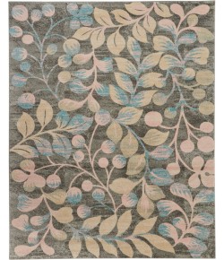 Nourison Tranquil(Traql) - Tra03 Grey Beige Area Rug 8 ft. X 10 ft. Rectangle