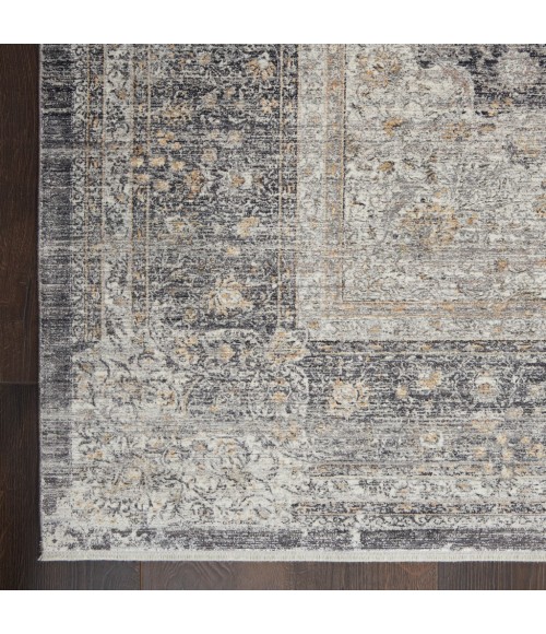 Nourison STARRY NIGHTS Area Rug Nourison Starry Nights Area Rug STN05-Charcoal/Creme
