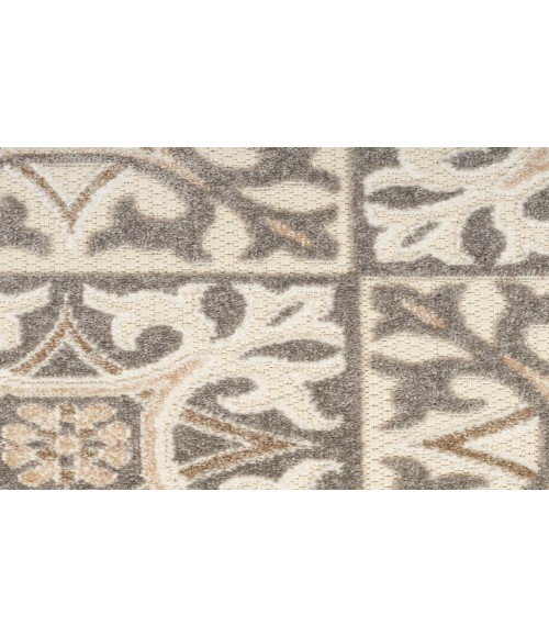 Nourison Aloha Ivory Grey ALH34 2 ft. 8 in. X 4 ft. Rectangle Rug
