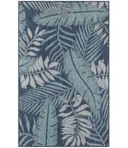 Nourison Home Garden Oasis GOA02 Navy 3 ft. X 5 ft. Area Rug
