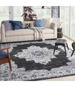 Nourison Passion - Psn03 Black Ivory Area Rug 8 ft. X 10 ft. Rectangle