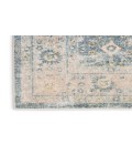 Nourison Astra Machine Washable Teal Beige ASW16 2 ft. 2 in. X 8 ft. Rectangle Rug