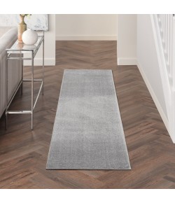 Nourison Essentials - Nre01 Silver Grey Area Rug 2 ft. 2 X 7 ft. 6 Rectangle