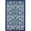 Nourison Aloha - Alh21 Grey Blue Area Rug 2 ft. 8 X 4 ft. Rectangle