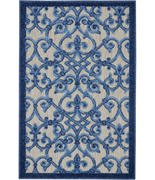 Nourison Aloha Area Rug ALH21-Grey/Blue