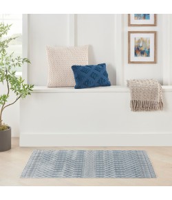 Nourison Astra Washables - Asw10 Blue Area Rug 2 ft. 2 in. X 4 ft. Rectangle