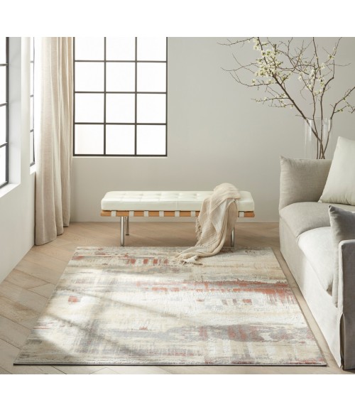 Calvin Klein Enchanting Area Rug ECH02 Grey/Rust
