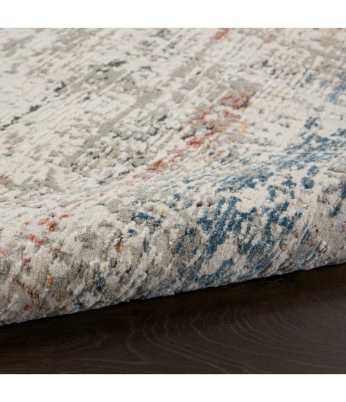 Nourison Rustic Textures Area Rug RUS14-Light Grey Multi