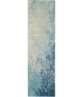 Nourison Passion Area Rug PSN10 Navy/Light Blue 2'2" x 10'