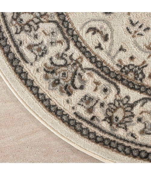 Nourison Serenity Home Ivory Mocha SRH02 8 ft. X Round Rug