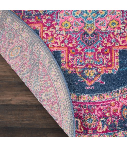 Nourison Passion Round Area Rug PSN03-Blue