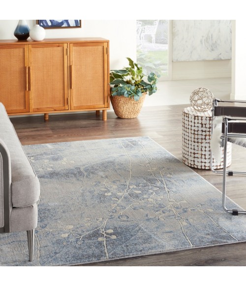 Nourison Somerset Area Rug ST74-Silver/Blue