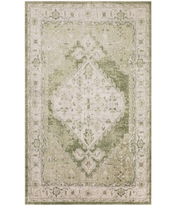 Nourison Home Astra Machine Washable ASW11 Ivory Green 5 ft. 3 in. X 7 ft. Area Rug