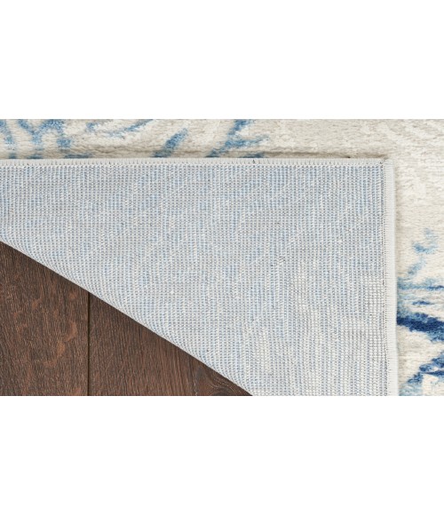 Nourison Pompeii Ivory Grey Blue Rug PMP04 9 ft. X 12 ft. Rectangle - Rugs Town Nourison Pompeii Ivory Grey Blue PMP04 9 ft. X 12 ft. Rectangle Rug