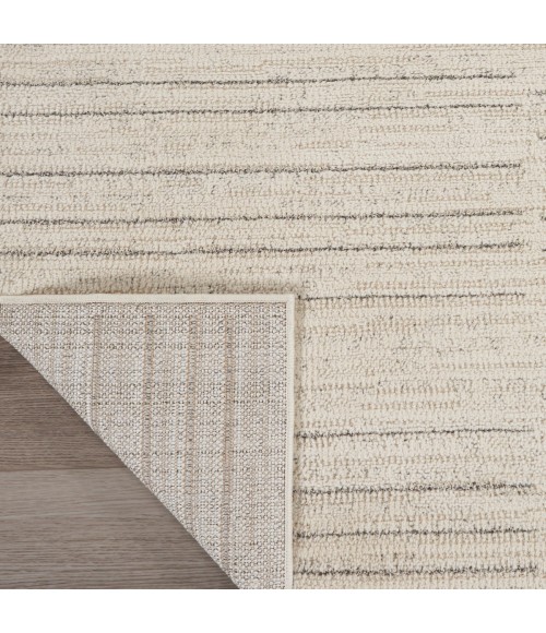 Nourison Santa Cruz Ivory Grey SCZ02 5 ft. 3 in. X 7 ft. 3 in. Rect. Rug
