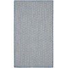 Nourison Courtyard - Cou01 Ivory Blue Area Rug 3 ft. X 5 ft. Rectangle