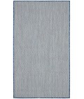 Nourison Courtyard Area Rug COU01 Ivory Blue 3' x 5'
