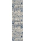 Nourison RUSTIC TEXTURES Area Rug Nourison Rustic Textures Runner Area Rug RUS10-Ivory/Blue