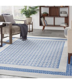 Nourison Whimsicle - Whs13 Ivory Blue Area Rug 8 ft. 4 X 11 ft. 6 Rectangle