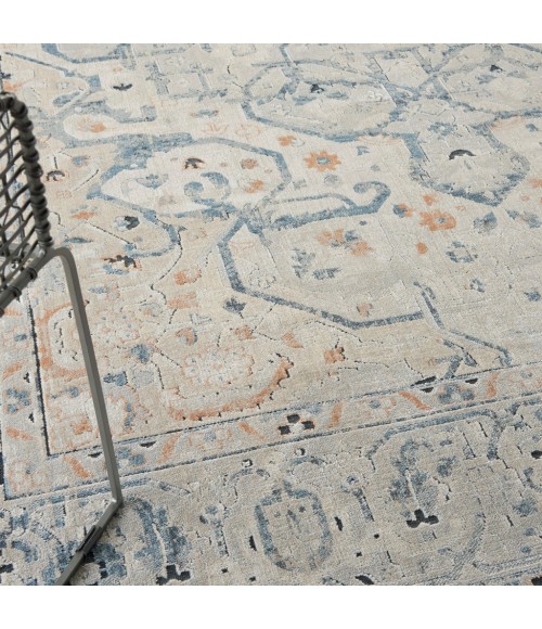 Kathy Ireland Malta Area Rug MAI15-Ivory/Grey