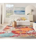 Nourison Allur Area Rug ALR06-Red Multicolor