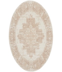 Nourison Home Grafix GRF14 Ivory Beige 8 ft. Round Area Rug