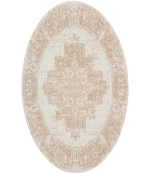 Nourison Grafix Ivory Beige GRF14 8 ft. Round Rug