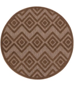 Nourison Home Versatile Brown NRV01 4 ft. Round Rug