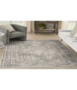 Nourison Astra Machine Washable Gold Grey ASW16 4 ft. X 6 ft. Rectangle Rug