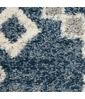 Nourison Scandinavian Shag Denim Blue SCN02 5 ft. 3 in. X 7 ft. 9 in. Rect. Rug