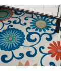 Nourison SUN N' SHADE Area Rug Waverly Sun N' Shade Area Rug SND84-Ivory/Multi