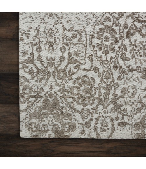 Nourison Damask Runner Area Rug DAS06-Ivory