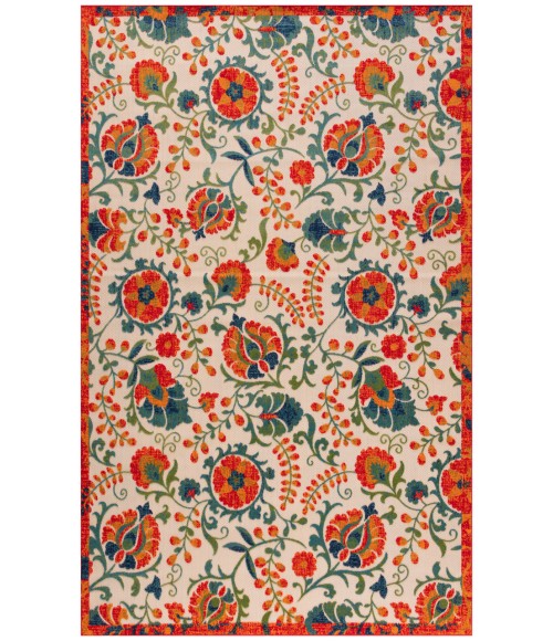 Nourison Aloha Red Multicolor Rug ALH17 9 ft. X 12 ft. Rectangle - Rugs Town Nourison Aloha Red Multicolor ALH17 9 ft. X 12 ft. Rectangle Rug