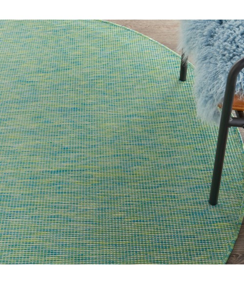 Nourison Positano Round Area Rug POS01-Blue/Green