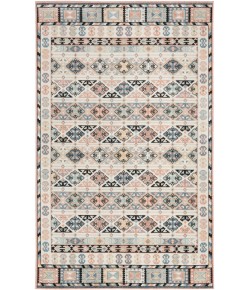 Nourison Washable Decor Ivory Multicolor WSD05 6 ft. 7 in. X 9 ft. Rectangle Rug