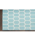 Nourison Reversible Indoor Outdoor Aqua RVB01 8 ft. X 10 ft. Rectangle Rug