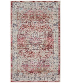 Nourison Vintage Kashan Red/Ivory VKA07 2 ft. X 4 ft. Rectangle Rug
