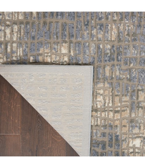 Nourison SAHARA Area Rug kathy ireland Home Sahara Area Rug KI395-Blue/Grey