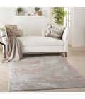 Nourison RUSTIC TEXTURES Area Rug Nourison Rustic Textures Area Rug RUS15-Light Grey/Rust
