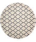 Nourison Amore Round Area Rug AMOR2-Ivory/Blue